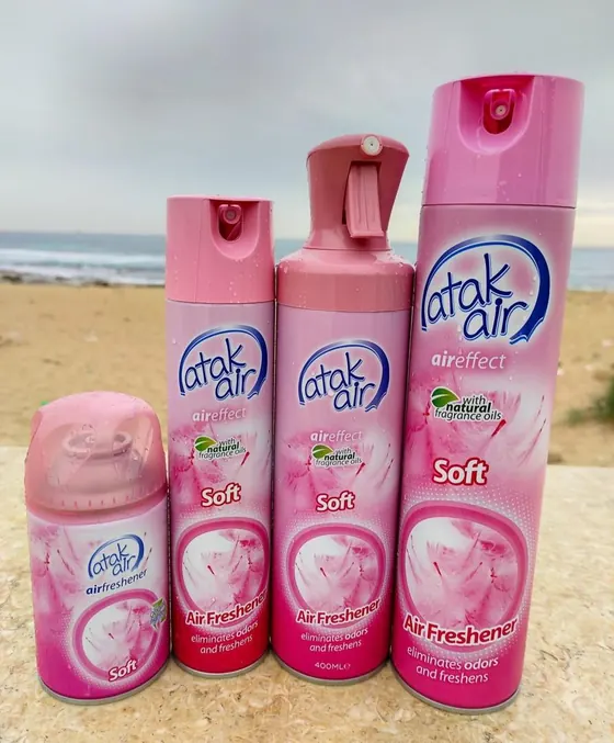 معطرات Atak الوردية من سلسلة سوفت